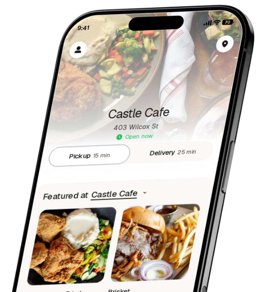 Castle Cafe app preview